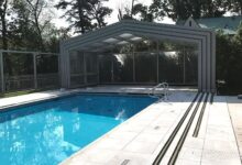 Modern swimming pool